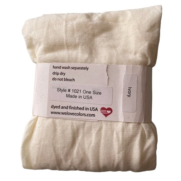 WE LOVE COLORS TIGHTS PANTYHOSE IVORY ONE SIZE FITS ALL NEW - Picture 2 of 2